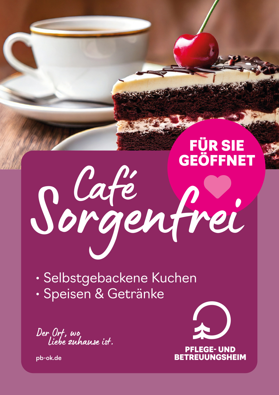Plakate: Caf&eacute; Sorgenfrei